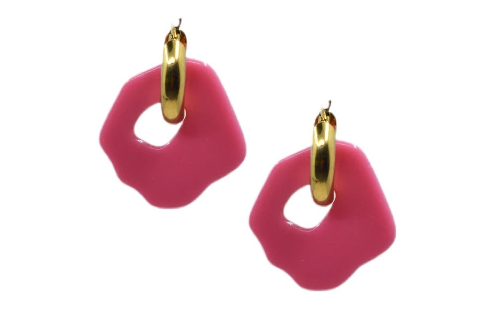 IMRUBY MARIE pair gold earrings