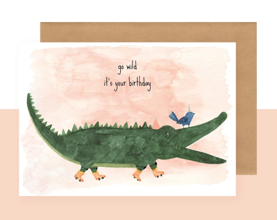 Postkaart - Go Wild It's Your Birthday